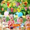 2Pcs Mexican Happy Birthday Banner Colorful Mexican Fiesta Birthday Bunting Garland Cinco De Mayo Taco Paper Banner Pre-Assembled for Mexican Carnival Birthday Hanging Decor Party Supplies